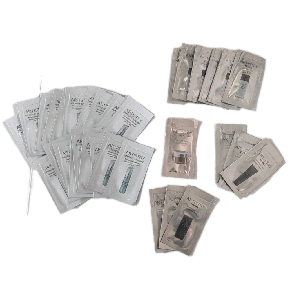 Amway Artistry Men & Intensive Skincare Samples - Face Wash,‎ Toner, Cream...